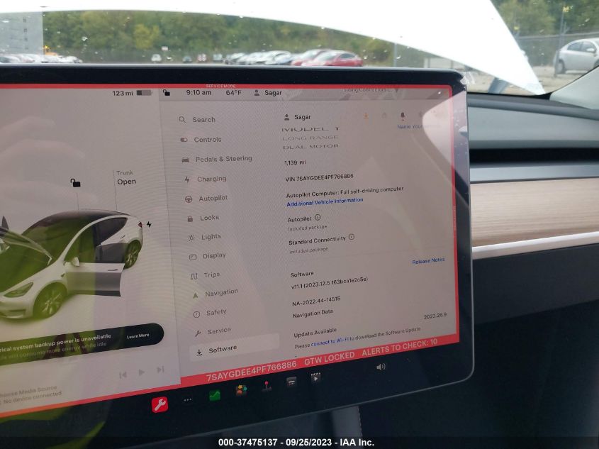 2023 TESLA MODEL Y - 7SAYGDEE4PF766886