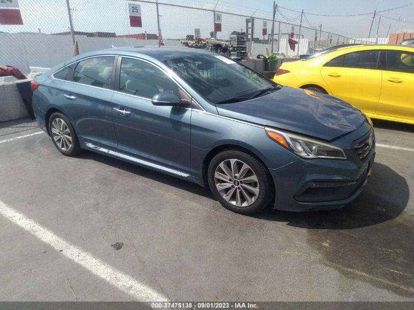 2015 HYUNDAI SONATA 2.4L SPORT - 5NPE34AF4FH254474