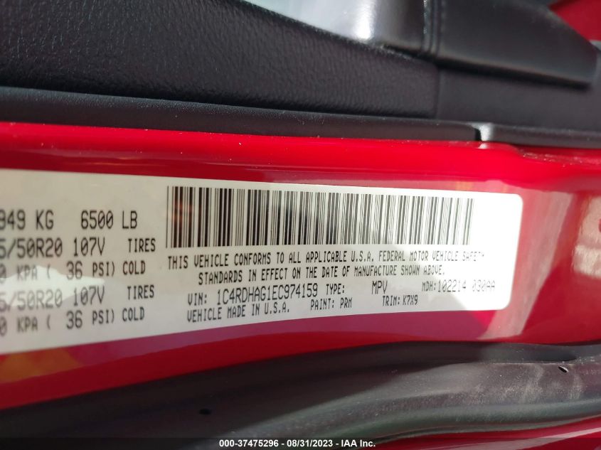 2014 DODGE DURANGO SXT - 1C4RDHAG1EC974159
