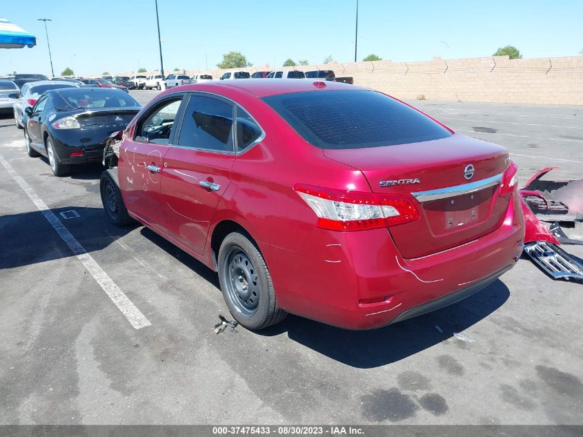 2015 NISSAN SENTRA SR/SL/S/SV/FE+ S - 3N1AB7APXFL667353
