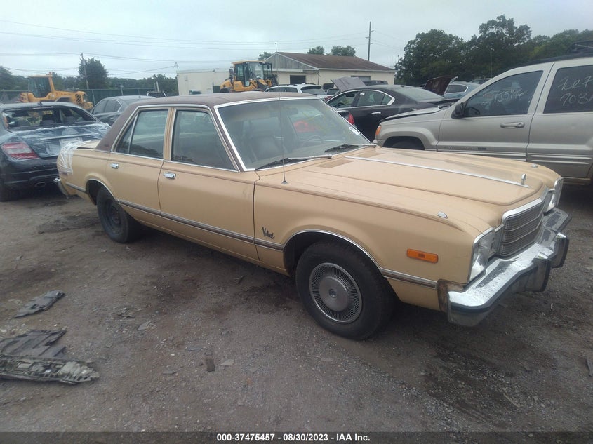PLYMOUTH VOLARE 1976. Lot# 37475457. VIN HP41D7F144568    . Photo 1