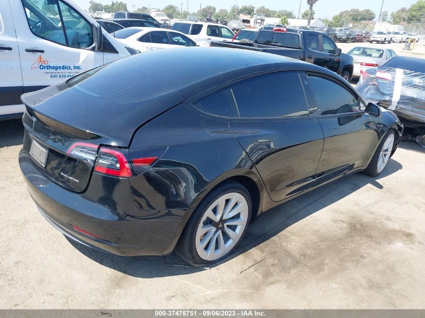 2022 TESLA MODEL 3 LONG RANGE - 5YJ3E1EB0NF209827