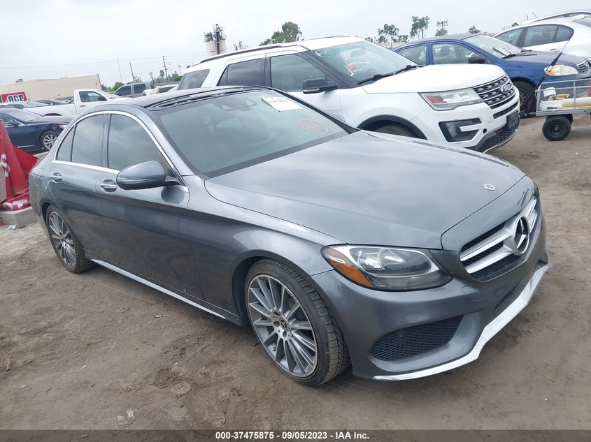 VIN 55SWF4JBXJU238147 2018 MERCEDES-BENZ C-CLASS C 300