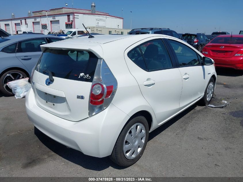 2014 TOYOTA PRIUS C ONE/THREE/TWO/FOUR - JTDKDTB35E1060329