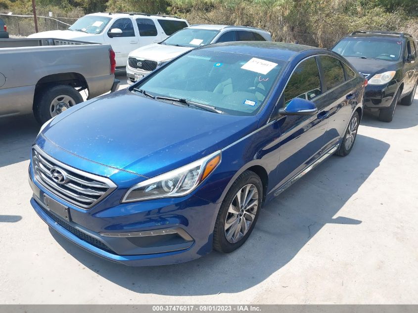 2016 HYUNDAI SONATA 2.4L SPORT - 5NPE34AF6GH264411