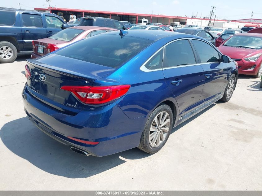 2016 HYUNDAI SONATA 2.4L SPORT - 5NPE34AF6GH264411