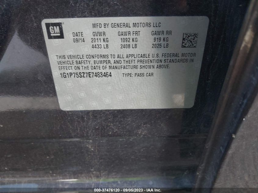2014 CHEVROLET CRUZE DIESEL - 1G1P75SZ7E7483464