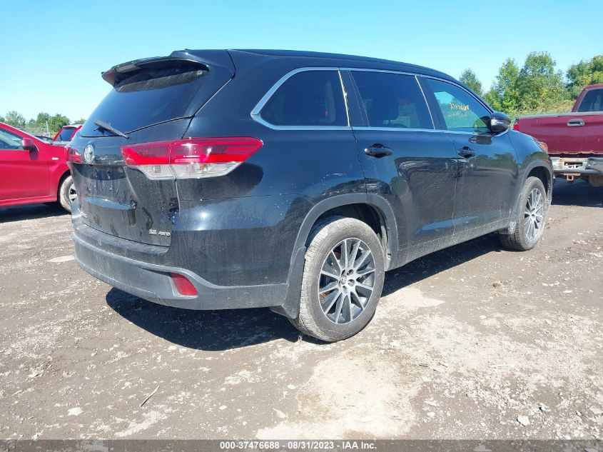 2017 TOYOTA HIGHLANDER XLE/SE - 5TDJZRFH9HS438665