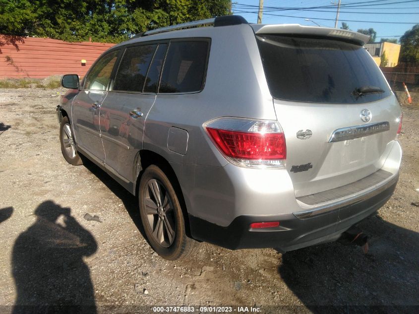 2013 TOYOTA HIGHLANDER LIMITED - 5TDDK3EH5DS177030