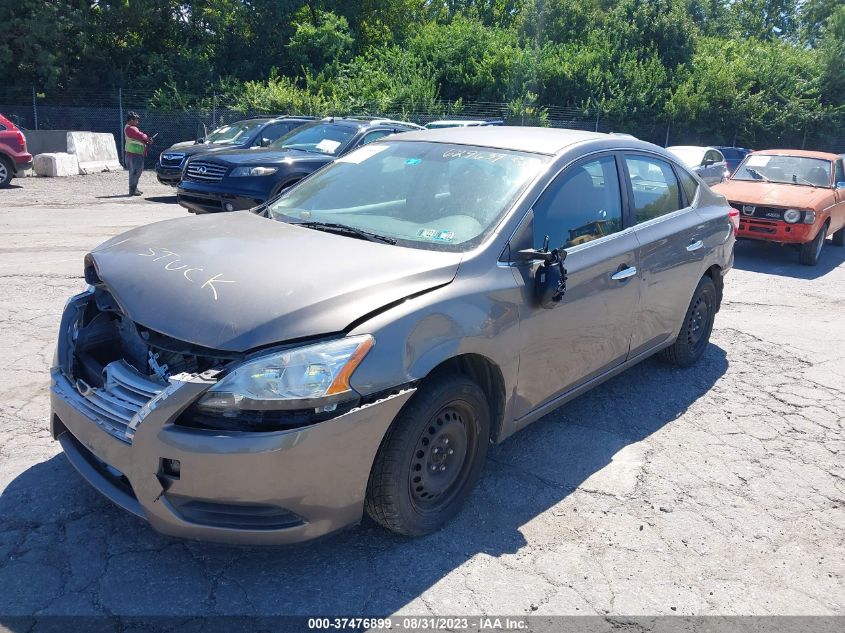 2015 NISSAN SENTRA SR/SL/S/SV/FE  S - 3N1AB7AP3FL629639