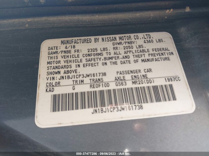 2018 NISSAN ROGUE SPORT S - JN1BJ1CP3JW161738