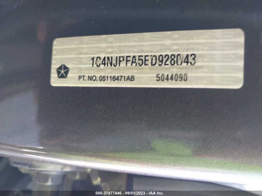2014 JEEP PATRIOT LATITUDE - 1C4NJPFA5ED928043