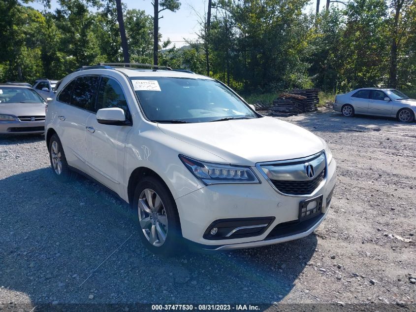 2014 ACURA MDX ADVANCE/ENTERTAINMENT PKG - 5FRYD3H89EB017437