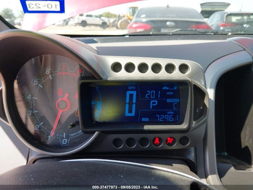 2014 CHEVROLET SONIC LT - 1G1JC6SH5E4124338