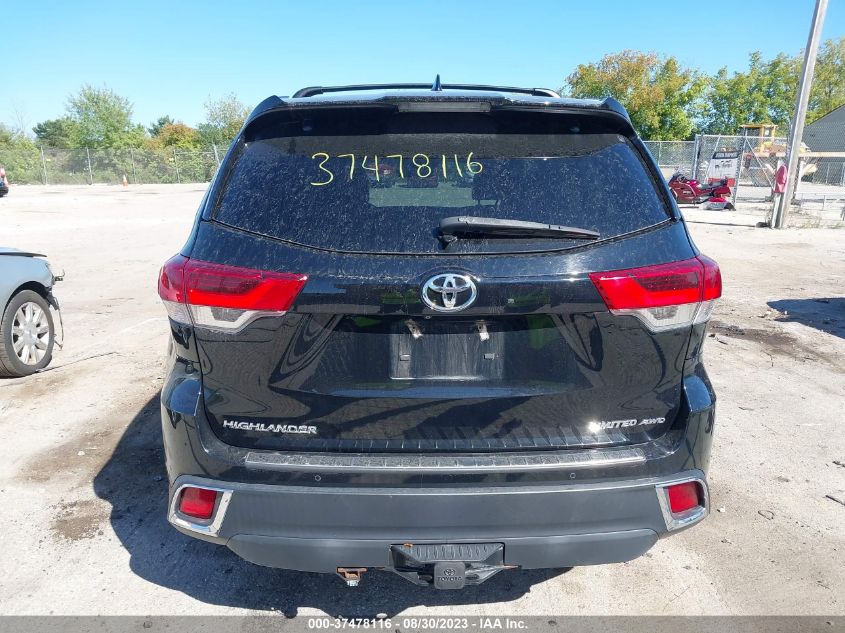 2018 TOYOTA HIGHLANDER LIMITED - 5TDDZRFH2JS852762