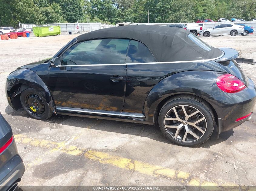2015 VOLKSWAGEN BEETLE CONVERTIBLE 2.0L TDI 3VW5A7AT8FM809219