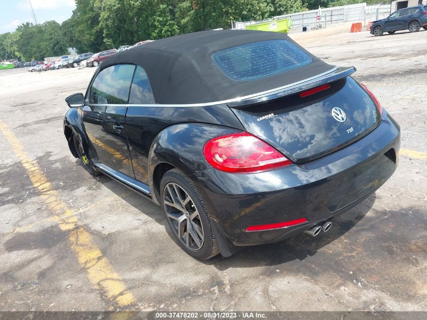 2015 VOLKSWAGEN BEETLE CONVERTIBLE 2.0L TDI 3VW5A7AT8FM809219