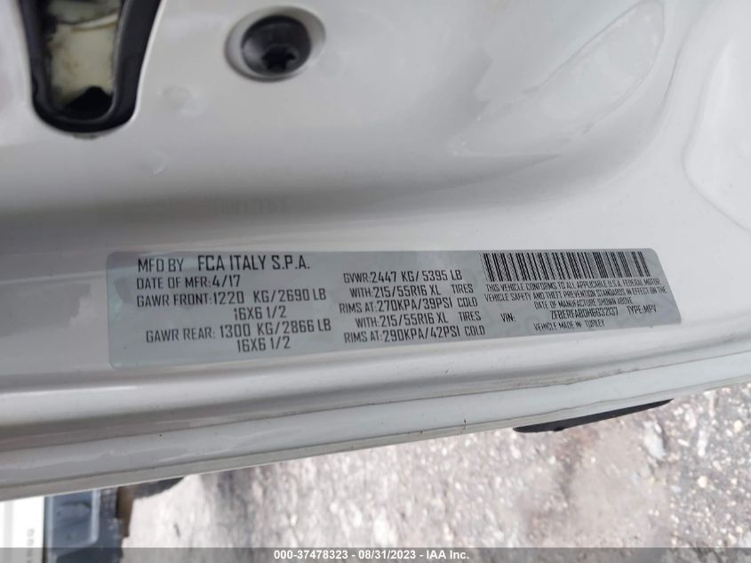 2017 RAM PROMASTER CITY CARGO VAN TRADESMAN ZFBERFAB0H6G32137