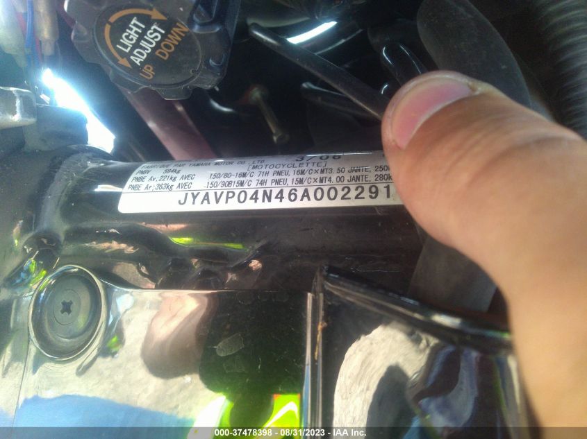 2006 YAMAHA XVZ13 TFM JYAVP04N46A002291