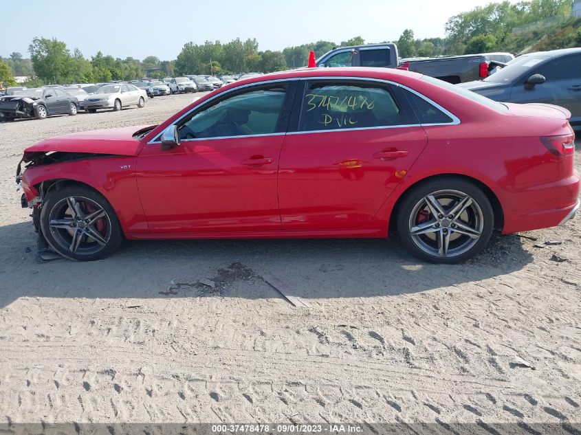 2018 AUDI S4 PREMIUM PLUS WAUB4AF45JA200880