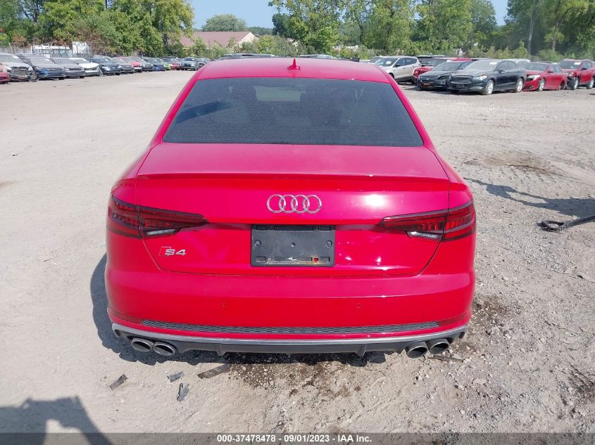 2018 AUDI S4 PREMIUM PLUS WAUB4AF45JA200880