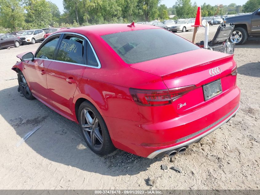 2018 AUDI S4 PREMIUM PLUS WAUB4AF45JA200880