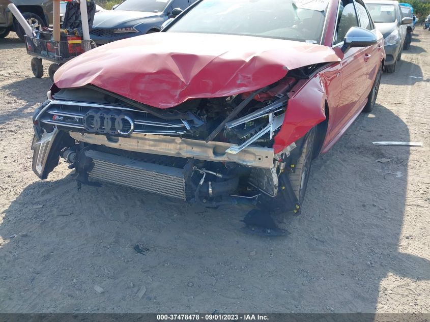 2018 AUDI S4 PREMIUM PLUS WAUB4AF45JA200880