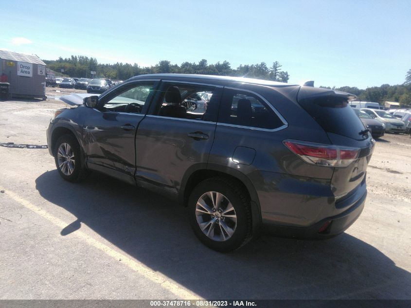 2015 TOYOTA HIGHLANDER XLE - 5TDJKRFH1FS177193