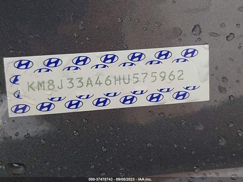 2017 HYUNDAI TUCSON SE - KM8J33A46HU575962