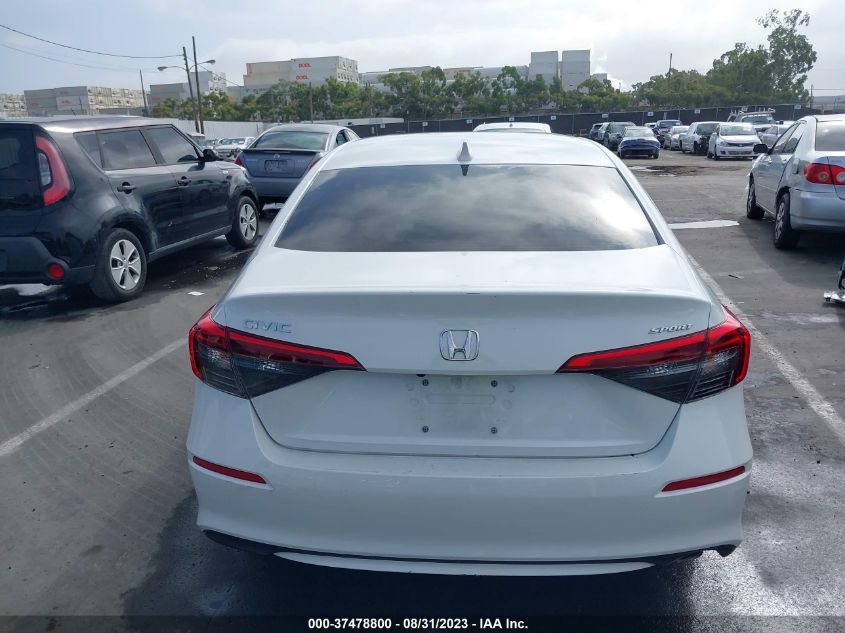 2022 HONDA CIVIC SEDAN SPORT - 2HGFE2F50NH561605