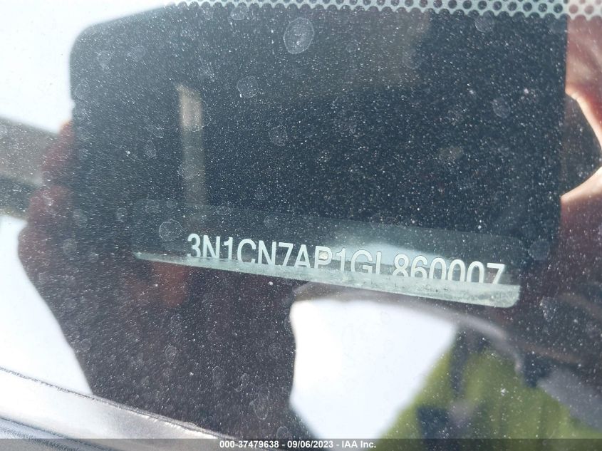 2016 NISSAN VERSA S - 3N1CN7AP1GL860007