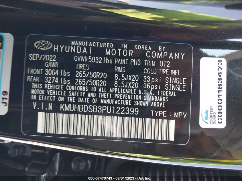 2023 GENESIS GV80 KMUHBDSB3PU122399