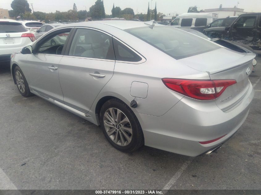 2016 HYUNDAI SONATA 2.4L SPORT - 5NPE34AF7GH407995