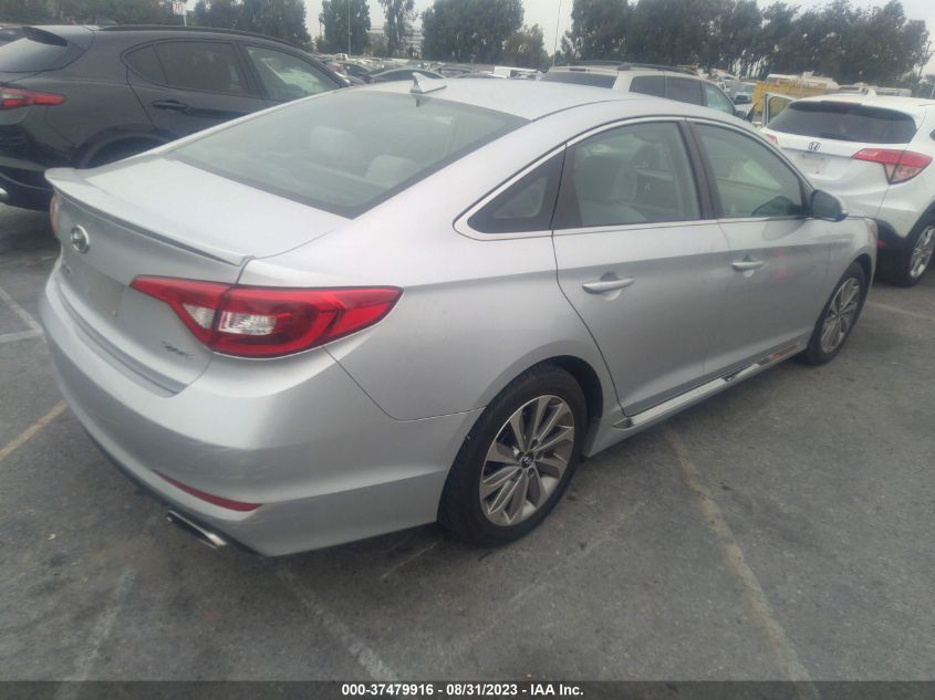 2016 HYUNDAI SONATA 2.4L SPORT - 5NPE34AF7GH407995