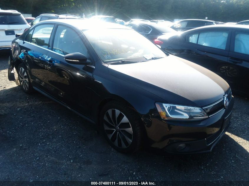 2013 VOLKSWAGEN JETTA SEDAN HYBRID SEL PREMIUM - 3VW637AJ4DM230691