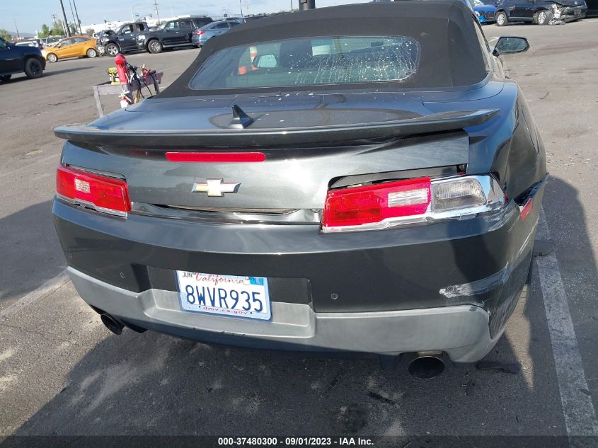 2015 CHEVROLET CAMARO LT - 2G1FD3D32F9281794