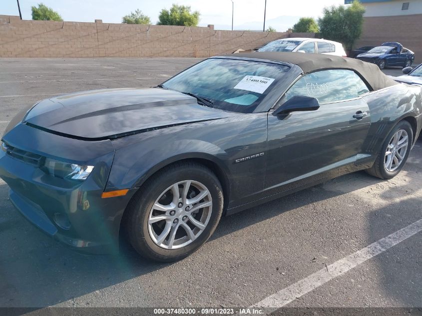 2015 CHEVROLET CAMARO LT - 2G1FD3D32F9281794