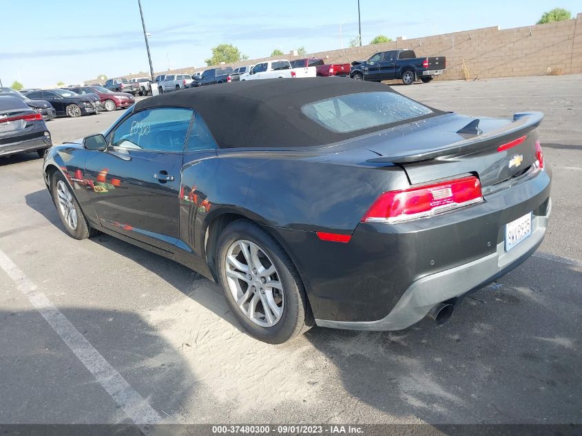 2015 CHEVROLET CAMARO LT - 2G1FD3D32F9281794