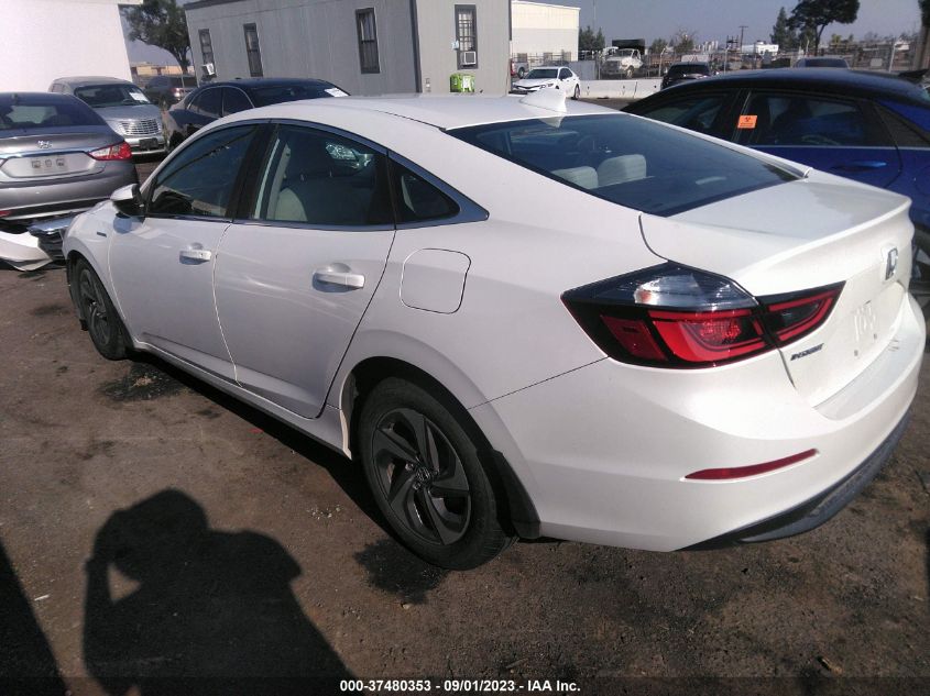 2019 HONDA INSIGHT EX - 19XZE4F56KE002168