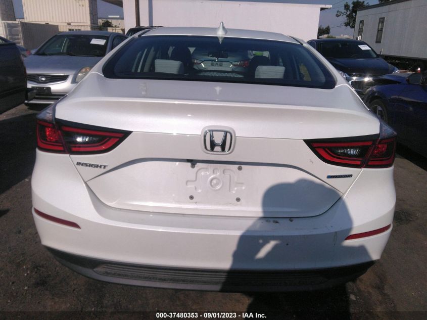 2019 HONDA INSIGHT EX - 19XZE4F56KE002168