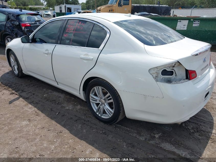 2013 INFINITI G37 SEDAN JOURNEY JN1CV6APXDM722588