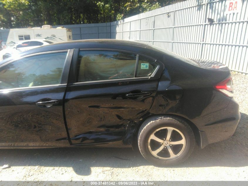 2015 HONDA CIVIC SEDAN SE - 19XFB2F73FE282249