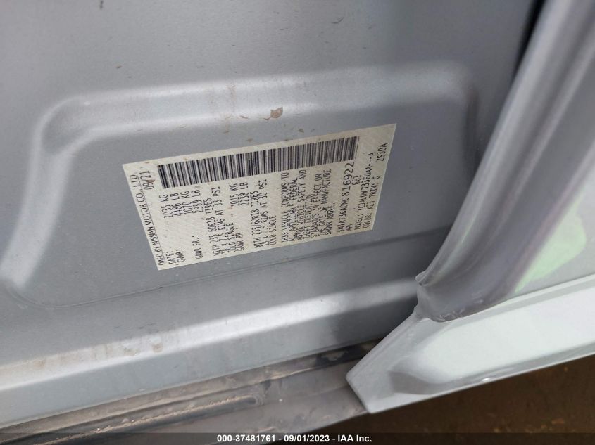 2021 NISSAN ROGUE SV - 5N1AT3BA0MC816922