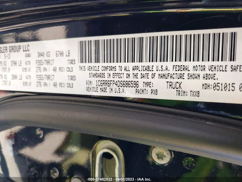 2013 RAM 1500 TRADESMAN - 1C6RR6FP4DS686596