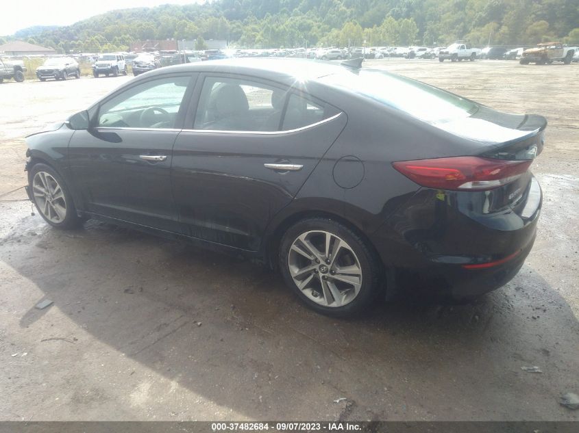 2017 HYUNDAI ELANTRA LIMITED - 5NPD84LF2HH073659