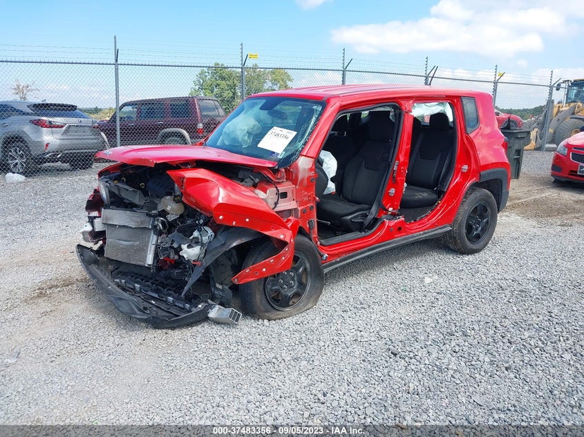 VIN ZACNJBAB4KPK22887 2019 JEEP RENEGADE SPORT
