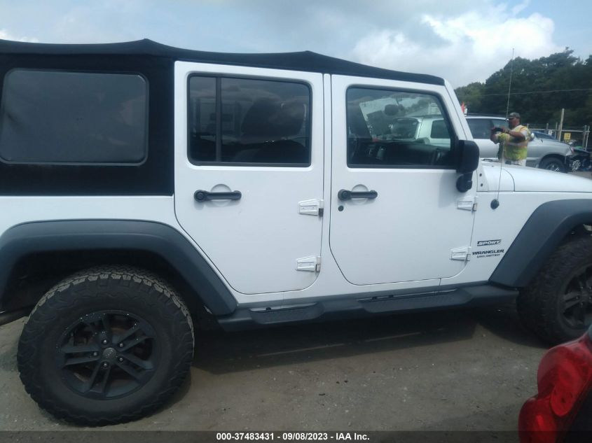 2014 JEEP WRANGLER UNLIMITED SPORT - 1C4BJWDG2EL201579