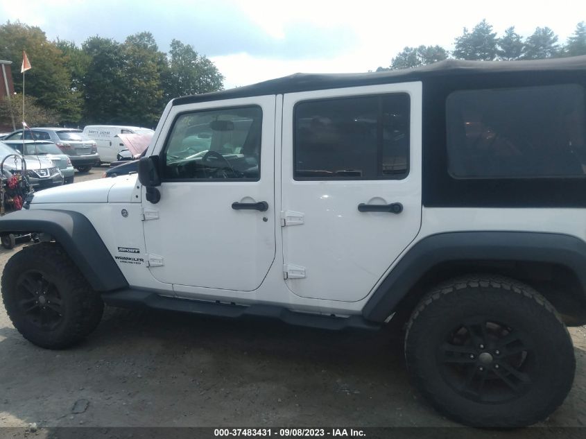 2014 JEEP WRANGLER UNLIMITED SPORT - 1C4BJWDG2EL201579