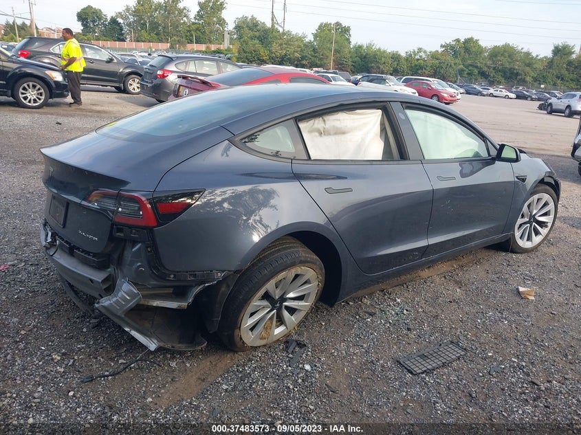 VIN 5YJ3E1EB3NF323207 2022 TESLA MODEL 3 LONG RANGE