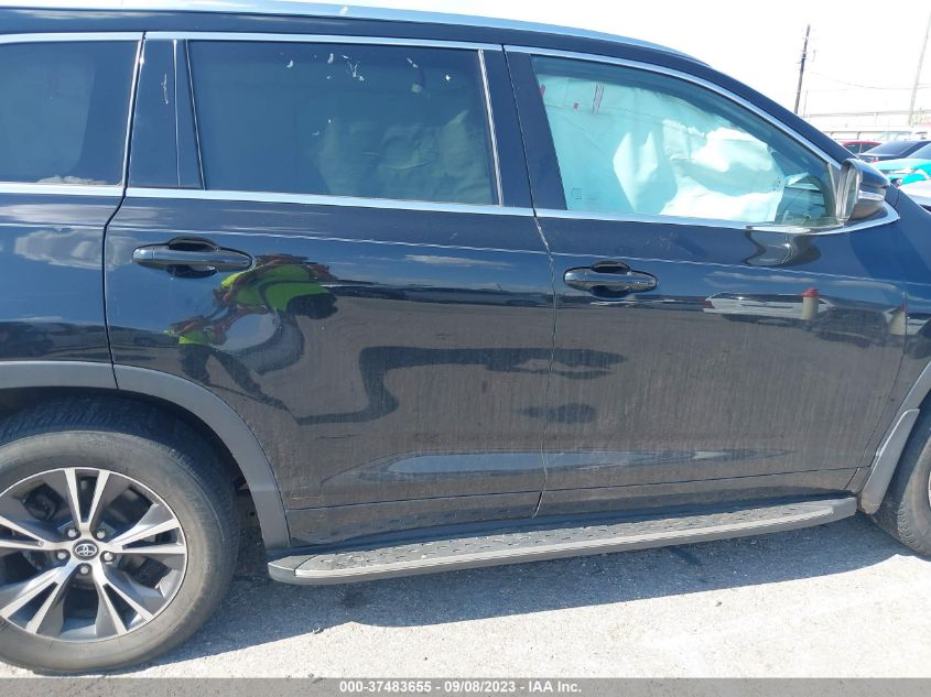 2016 TOYOTA HIGHLANDER XLE - 5TDKKRFH2GS149201